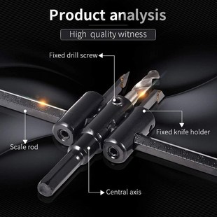 Circle Woodworking 30mm Wood Opener Adjust Hole 200mm Saw