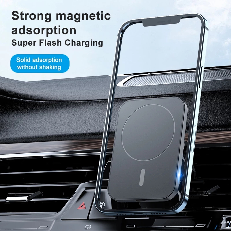 极速15W Magnetic Car Wireless Chargers Air Vent Phone Holder