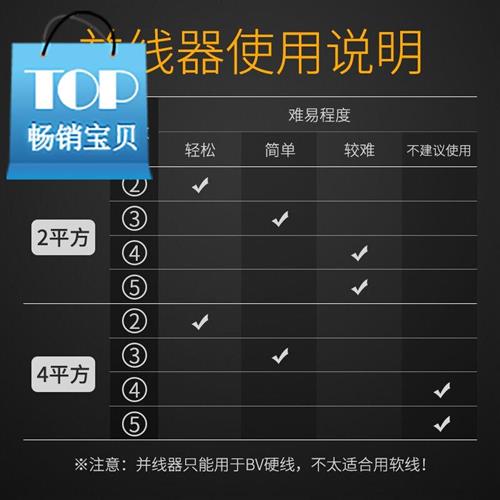 速发接线头并线器手动的电工接线剥头拼线对接G并头穿平方电缆