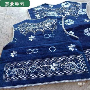 白族扎染马甲扎染马甲白族手工工艺品外套少数演出棉麻旅游礼物