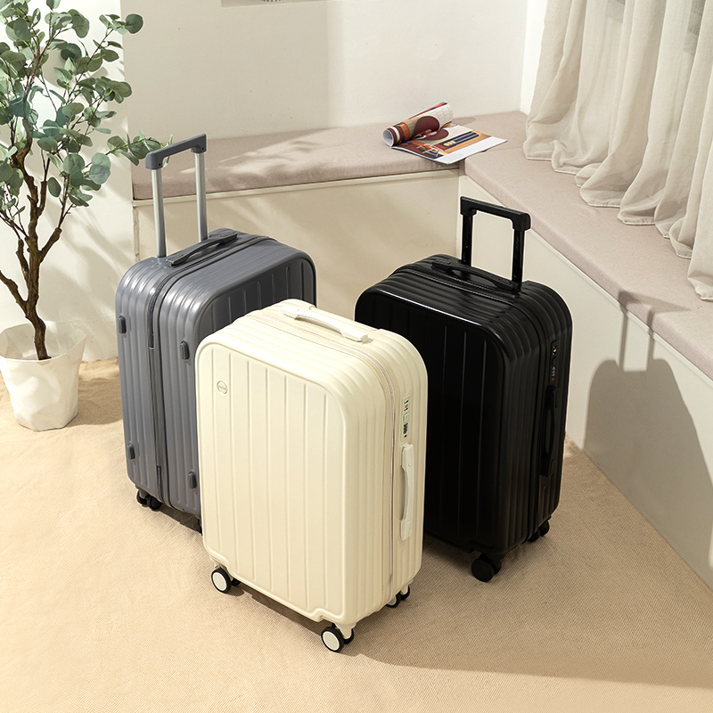 新款行李箱女20寸登机拉杆箱静音万向轮密码箱轻便小V型旅行箱男2