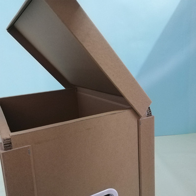 竖瓦楞复合板蜂窝纸箱定做掀盖提手扣重型物流瓦楞纸强硬一体包装