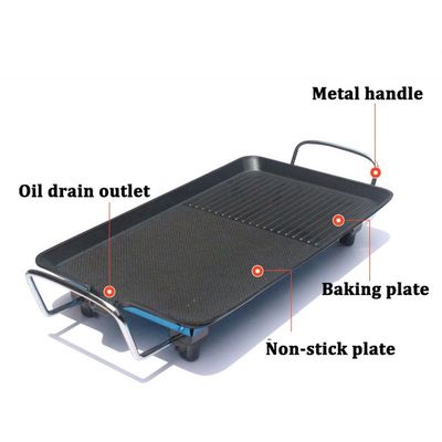 推荐1500W Electric BBQ Grill Ovens Korean Home Ultra-thick N