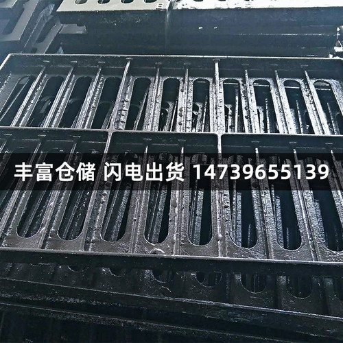 新款球墨铸铁井盖长方形下水道雨水篦子社区停车场排水沟盖板300*