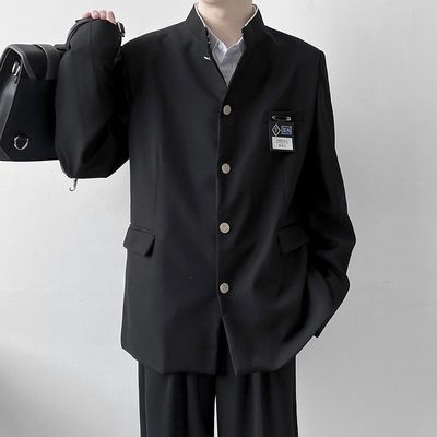 推荐dk制服全套中山装男初中高中生热血高校服日系jk西服外套西装