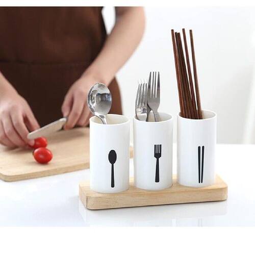 热销Plastic Utensil Cutlery Holder Caddy Organize Flatware