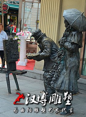 广场公园商业街作画主题人物雕塑玻璃钢仿铜认真画画园林景观雕塑