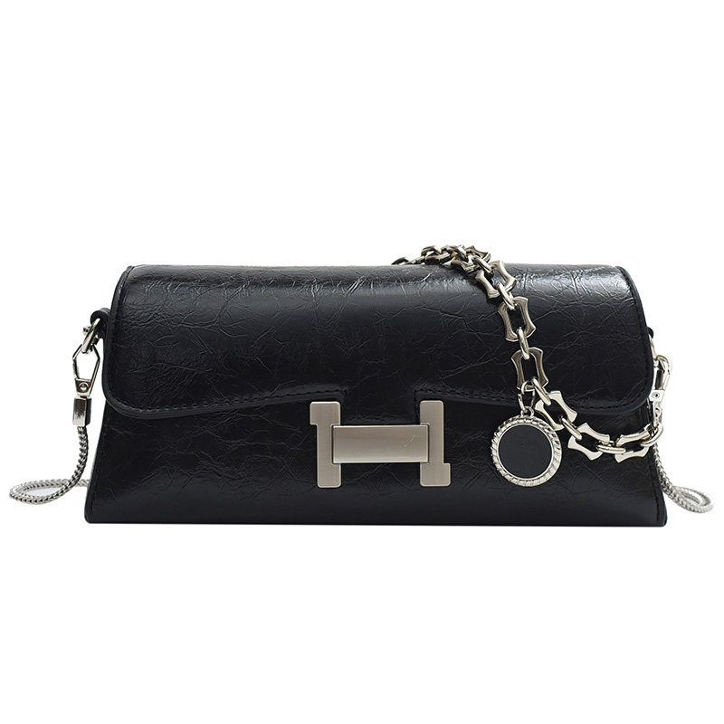 超火包包女2023时尚洋派小方包韩版时尚巴比龙链条高级感蛇骨链包