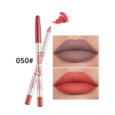 推荐12Pcs Lipliner Pen Lip Makeup Sexy Red Matte Contour Tin