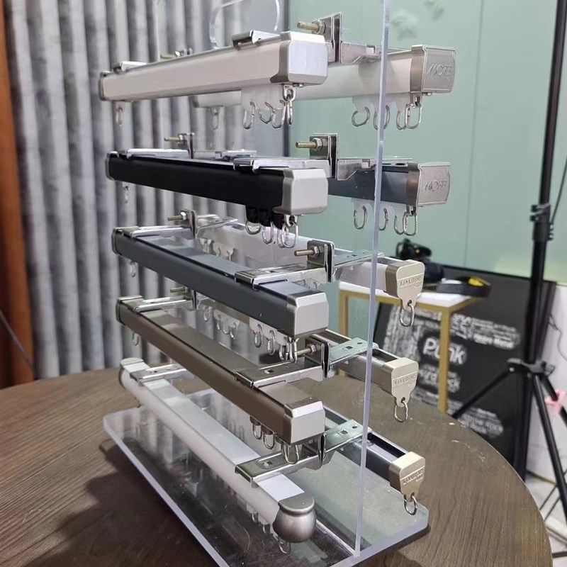 压克力罗马杆展架窗帘杆轨道样品展台展会展示架现代简约窗饰用品