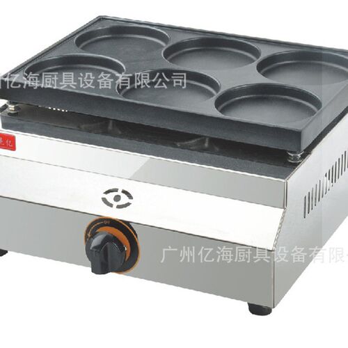 商用六孔鸡蛋汉堡机 FY-HB06.R 燃气6孔汉堡炉 商用车轮饼烤饼i.