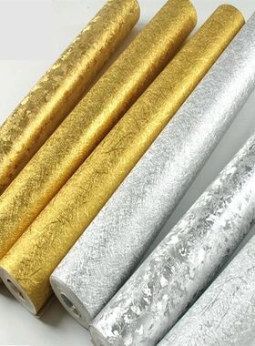 3D立体金色银色马赛v克墙纸柱子KTV酒吧柜台格子金箔壁纸