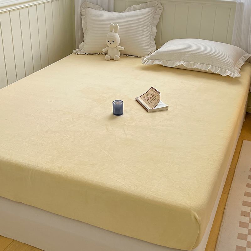 牛奶绒床笠单件2022年新款珊瑚绒冬款床罩床单套防尘床垫套保