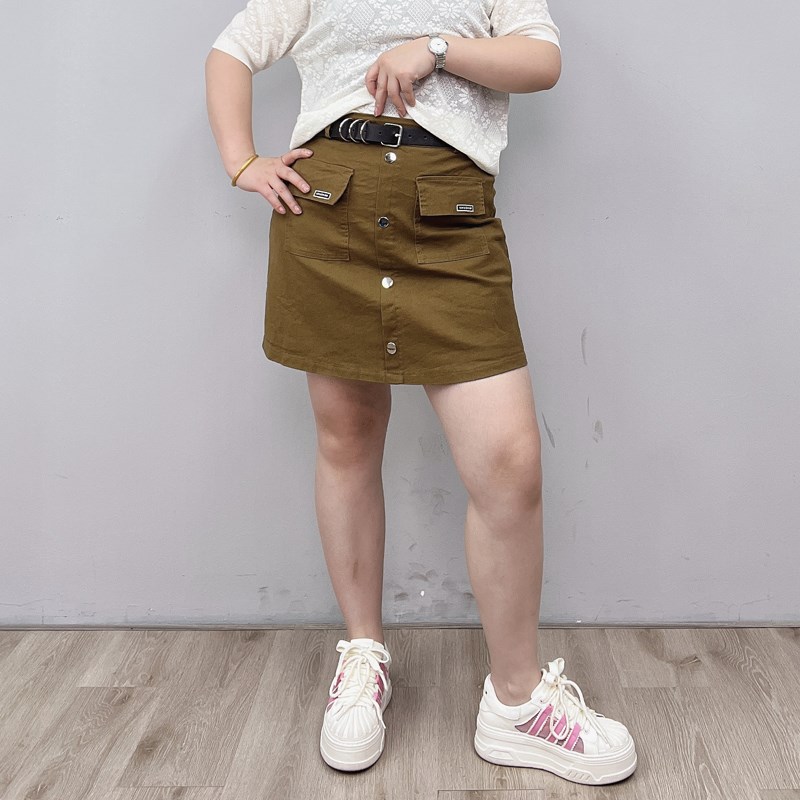 大码女装夏季高腰半身裙子a字显瘦短裙宽松梨形身材胖mm包臀裤裙