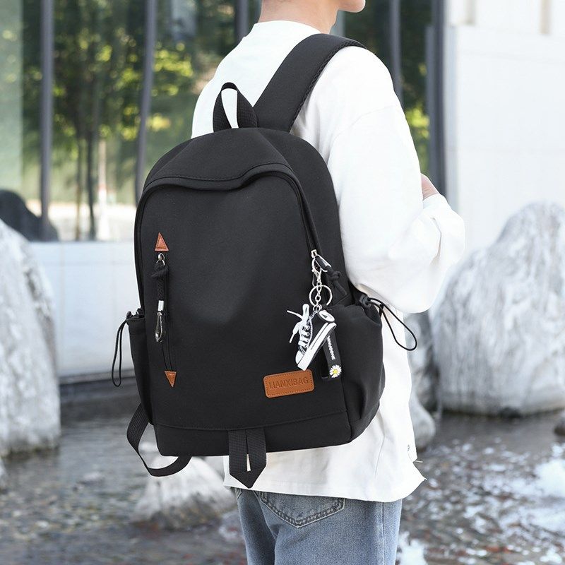 新款背包男时尚中学生书包双肩包男简约旅行大学生休闲电脑包女,箱包皮具/热销女包/男包,双肩背包,淘宝优惠券,粉丝福利购,淘宝优惠卷