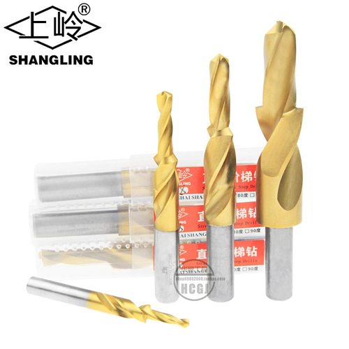 上岭 含钴直柄阶梯钻 台阶钻头 螺丝沉头钻180度二级子母钻M3-M12
