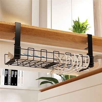 速发Storage Rack Wire Basket Shelf Under Table Storage Rack