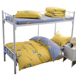 90x190cm床笠款三件套单人被套学生宿舍0.9米床单款套件尺寸