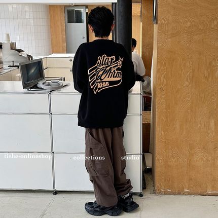 男童加绒卫衣秋冬款2024新款冬装青少年圆领加厚上衣大童男装潮牌