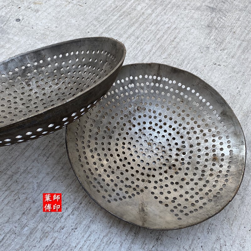 不锈钢大漏勺长柄捞渣o勺打铁勺笊篱清理下水道淤泥挖泥土掏粪勺