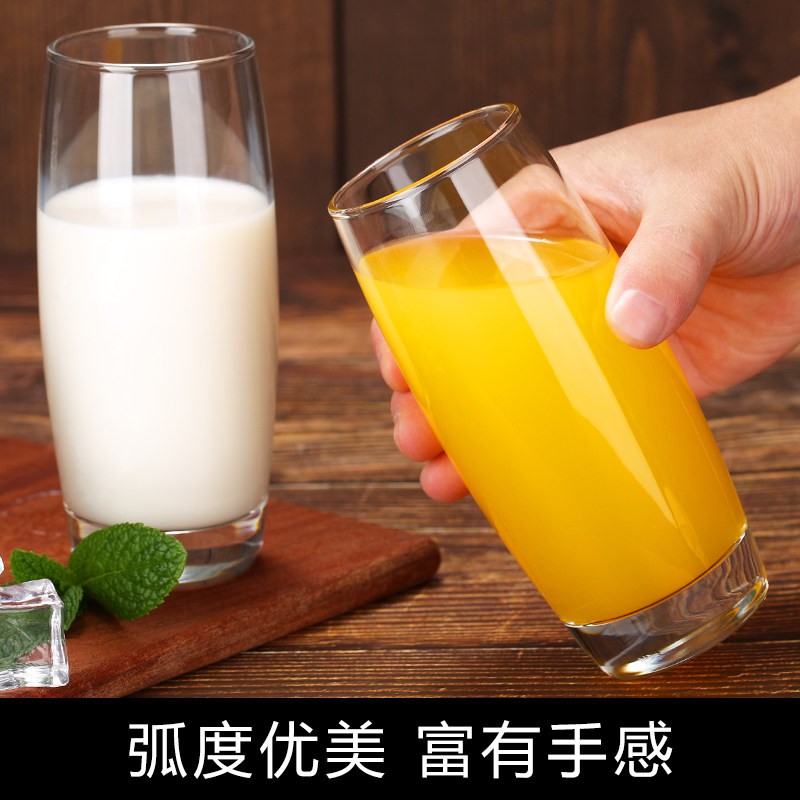 工厂销家用玻璃水杯牛奶杯耐x热泡茶杯喝水创意啤酒杯果汁杯子玻
