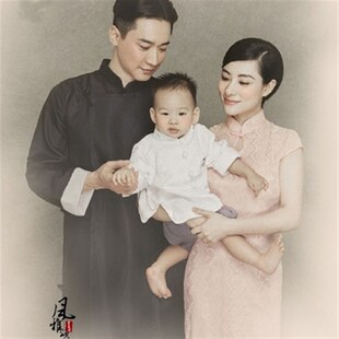 梦幻单色照相馆影楼摄影背影布民国风画意幕布绢艺术布挂拍M.H-09