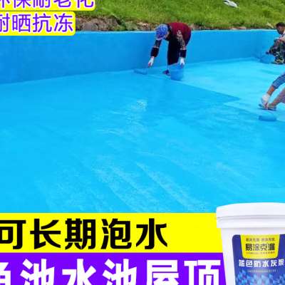 现货水池防水胶鱼池防水涂料游泳池漆JS卫生间防水楼Y顶屋顶补漏