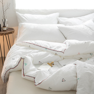 全棉被子冬被双人空调被学生宿舍棉被单人3/4斤春秋被可机洗