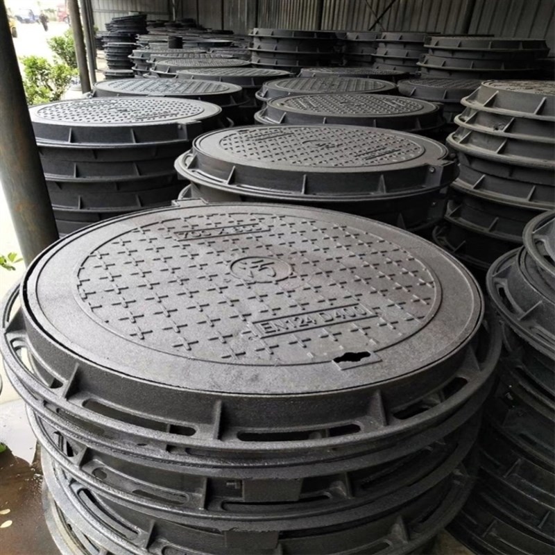 铸铁井盖下水道铁盖板重型盖板防臭窨井污M水雨水口沙井盖雨水井