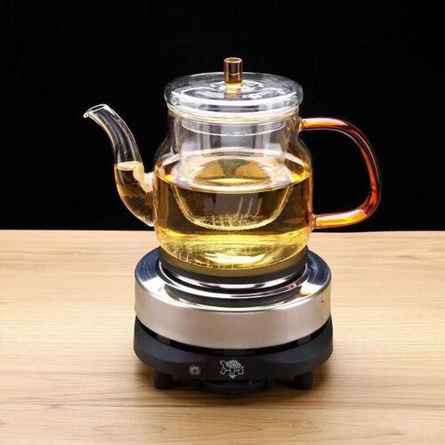 蒸汽煮茶器玻璃煮茶壶加热蒸茶复古茶炉煮茶炉家用茶具普洱泡茶器