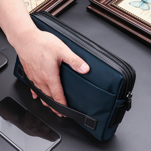 手包男手拿包男士手挽包男款大容量牛津布夹包男手抓包帆布休闲潮