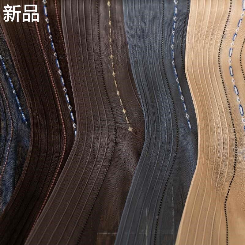 男士提花水晶丝袜子夏季超薄玻璃丝冰丝长袜男袜商务丝袜中筒新品