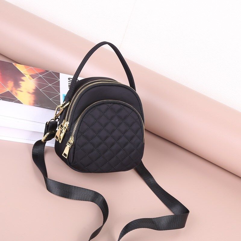 锈线新款牛筋布小包三层耐用女士斜挎包韩版黑色布包大容量手机包,箱包皮具/热销女包/男包,通用款女包,淘宝优惠券,粉丝福利购,淘宝优惠卷