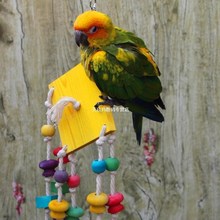 Hanging Bird Hammock Pet Parrot Cage Toy Bell Swing 推荐