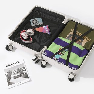 前开盖多功能行李箱女2024新款22寸学生前开口旅行拉杆密码皮箱男