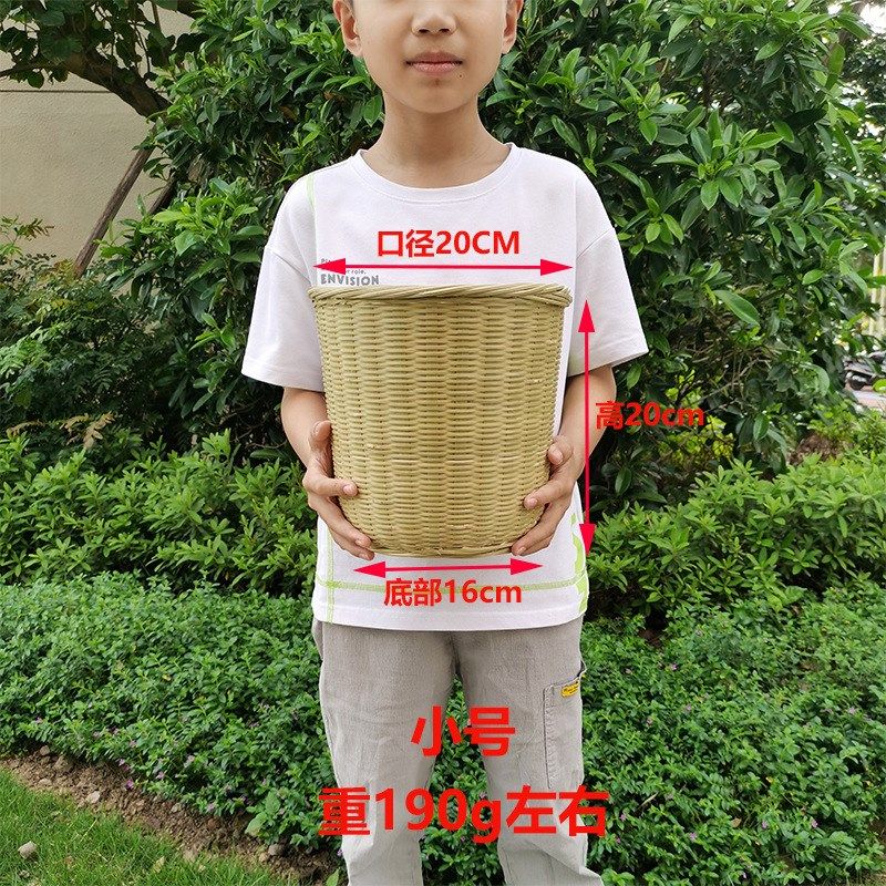 竹编织圆形竹筐家用商用收v纳水果蔬菜篮厨房拉圾篓大箩筐大中小,特色手工艺,竹编/竹雕,淘宝优惠券,粉丝福利购,淘宝优惠卷