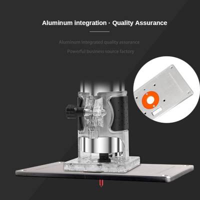 新品Electrc Wood Mllng Trmmng Machne Flp Plate Gude Tabl