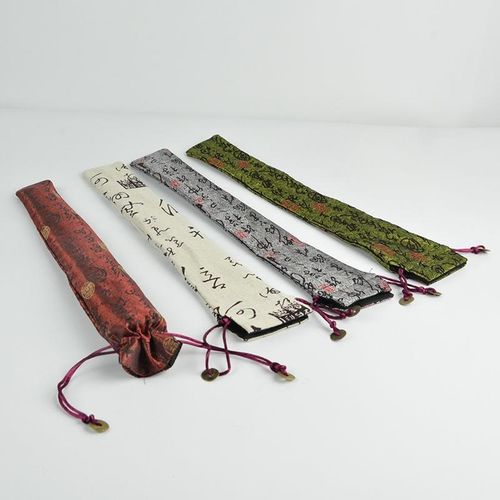 8寸10寸男女扇袋扇子袋锦缎扇套折扇袋绒布袋丝绸袋包装袋子