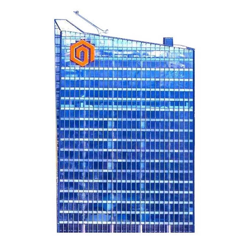 新款幕墙发光字不锈钢外露灯珠冲孔字高空logo字楼顶大字写字楼广