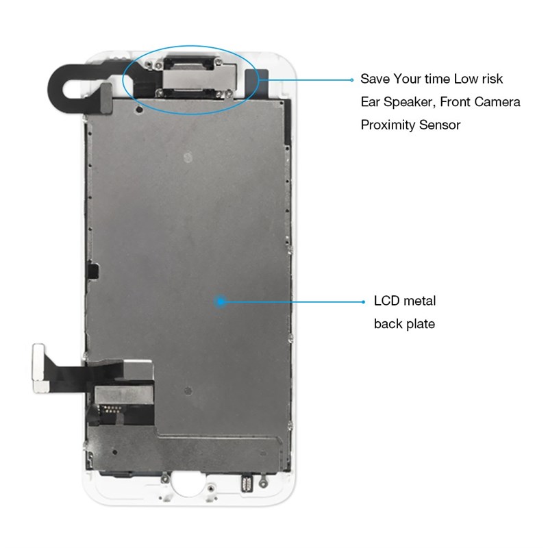 1Pcs OEM LCD iPhone 7 7 Plus DisplGay Full Set Digitizer As