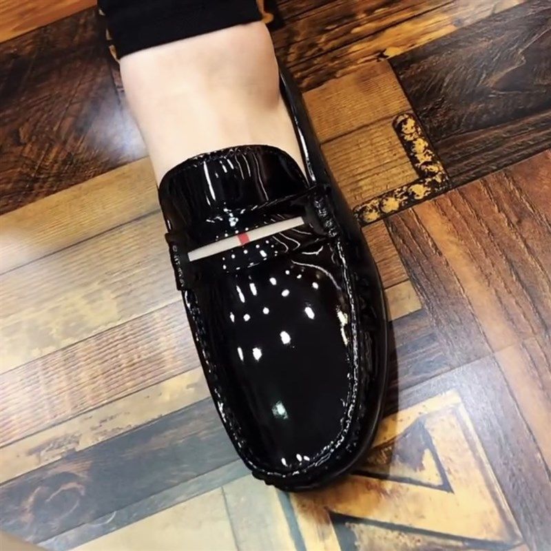 6205新款男鞋夏季商务休闲一脚蹬豆豆鞋懒人驾车皮鞋漆皮软底鞋子,流行男鞋,休闲皮鞋,淘宝优惠券,粉丝福利购,淘宝优惠卷