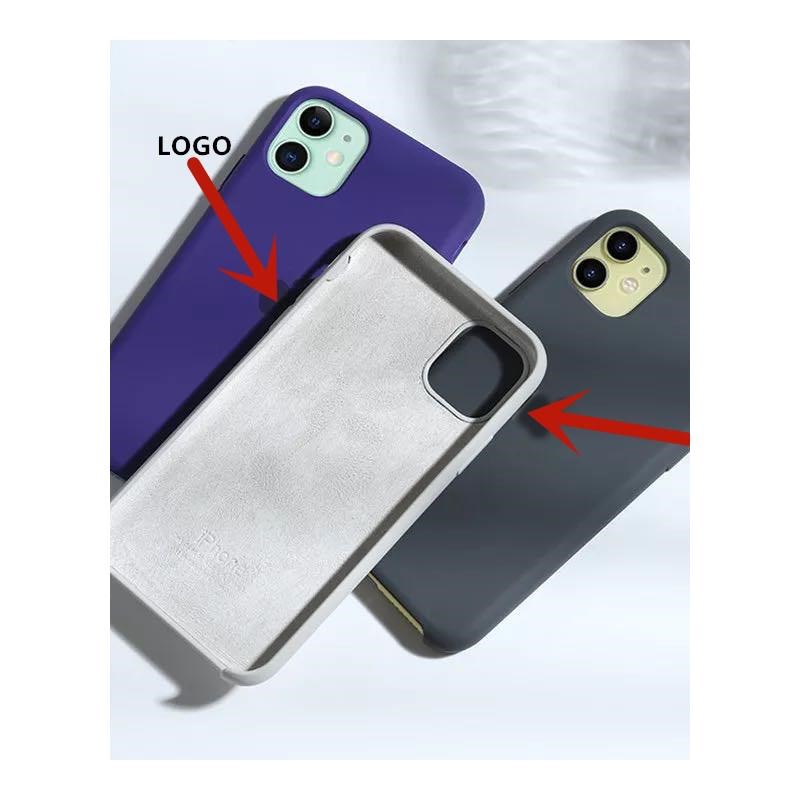 With LOGO Official Silicone Case  iphone 7 8 6S 6 Plus 11 Pr