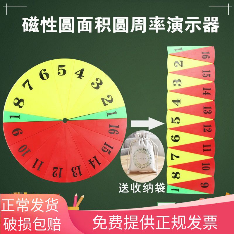小学一二年级等分图形数学磁性16等分平均分圆面积展开教学仪器圆