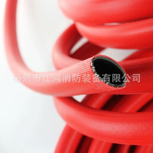 消防自救卷盘软管 DN20红色橡胶软管 20米25米消防软管 内径19mm