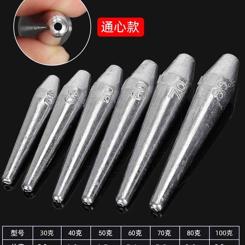 小众高货锚鱼铅坠塑芯九江锚钩串钩双环铅坠不伤线抛竿海竿防刮底