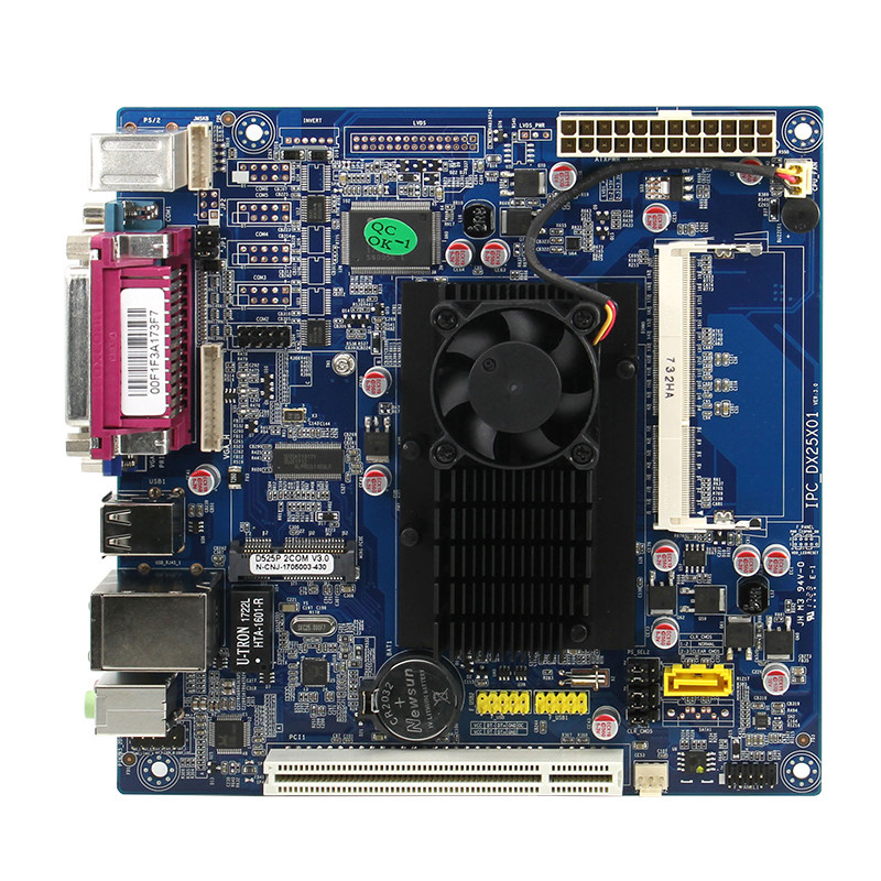 厂家全新凌动d525主板工控w迷你主板超市收款机排队集成双核cpu广