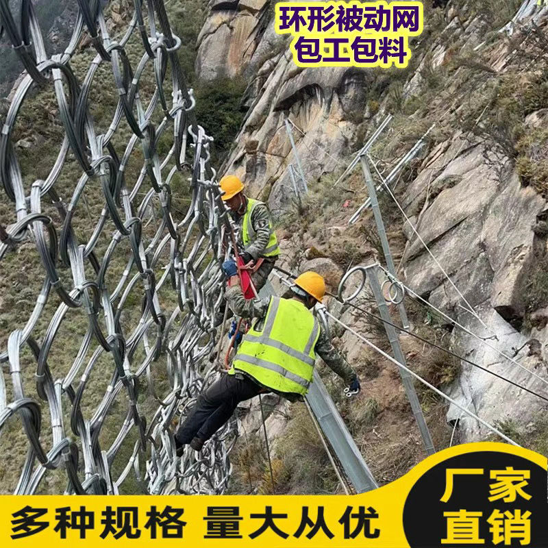 速发防鸟网子主动防护网GPS2山体落石滑坡SN被动边坡防护环形钢丝