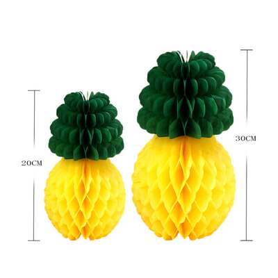 推荐Hawaii party pineapple honeycomb ball fruit paper creati