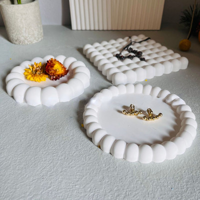 速发Bubble Tray Coaster Silicone Mold Plate Storage Coaster