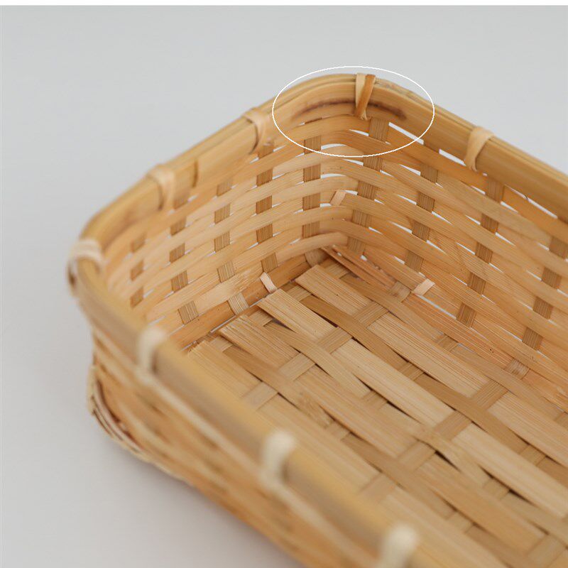 手艺人手作竹制h品竹编器皿长形收纳筐餐具筷子茶叶包小物收纳i.